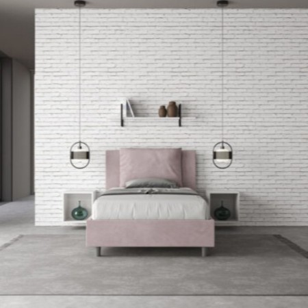 Letto una piazza e mezza microfibra Antea 120×190