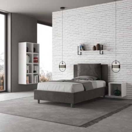 Letto una piazza e mezza microfibra Antea 120×190