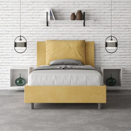 Letto una piazza e mezza microfibra Antea 120×190