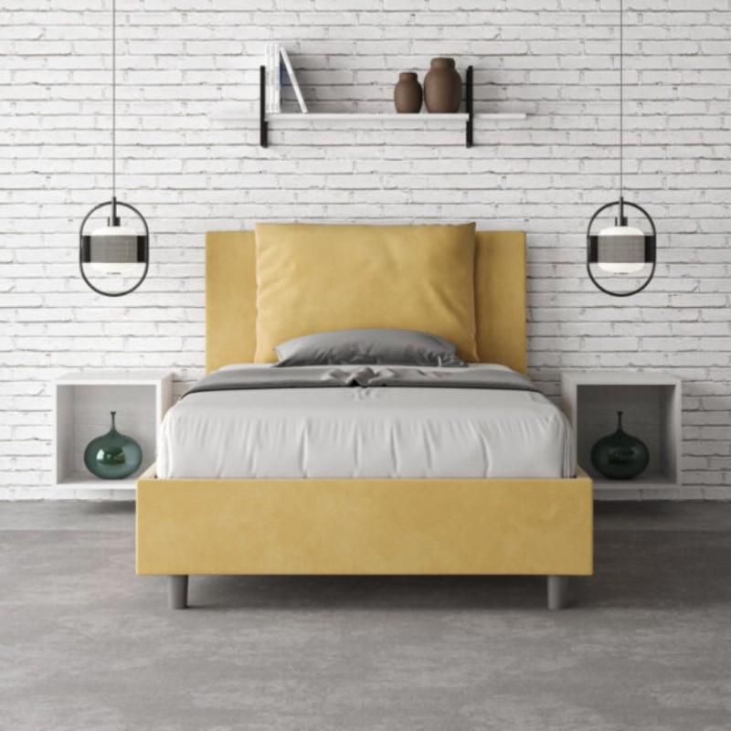 Letto una piazza e mezza microfibra Antea 120×190