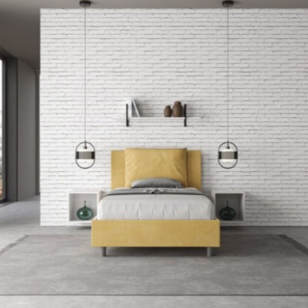 Letto una piazza e mezza microfibra Antea 120×190