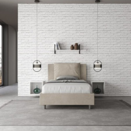 Letto una piazza e mezza microfibra Antea 120×190