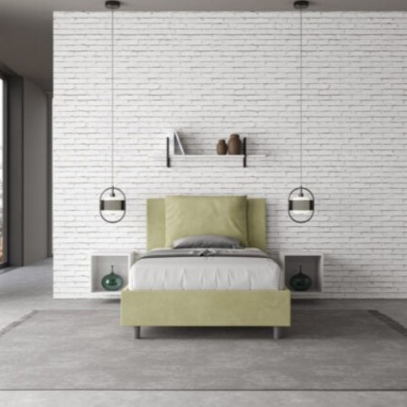 Letto una piazza e mezza microfibra Antea 120×190