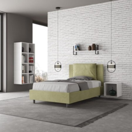 Letto una piazza e mezza microfibra Antea 120×190