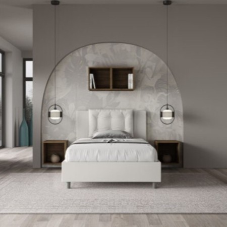 Letto una piazza e mezza similpelle Annalisa 120×190