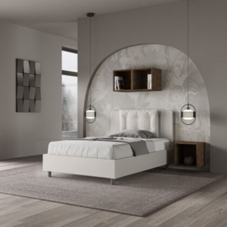 Letto una piazza e mezza similpelle Annalisa 120×190