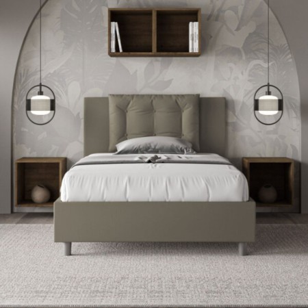 Letto una piazza e mezza similpelle Annalisa 120×190