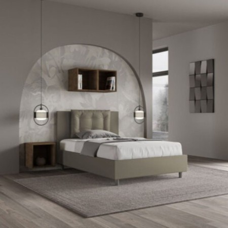 Letto una piazza e mezza similpelle Annalisa 120×190