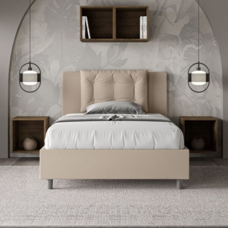 Letto una piazza e mezza similpelle Annalisa 120×190