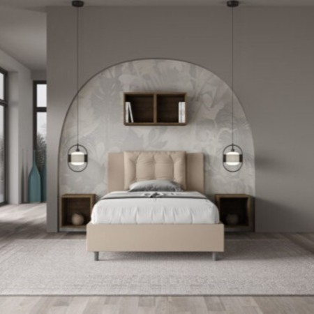 Letto una piazza e mezza similpelle Annalisa 120×190