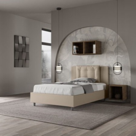 Letto una piazza e mezza similpelle Annalisa 120×190