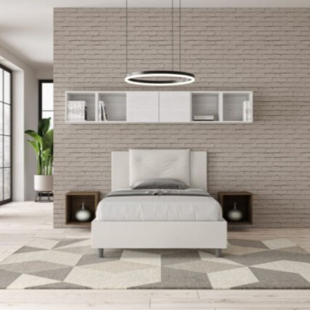 Letto una piazza e mezza similpelle Appia 120×190