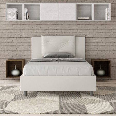 Letto una piazza e mezza similpelle Appia 120×190