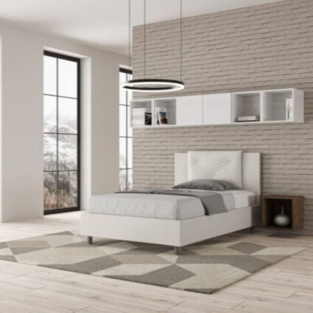 Letto una piazza e mezza similpelle Appia 120×190