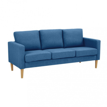 Divano 3 posti BLU struttura in legno
