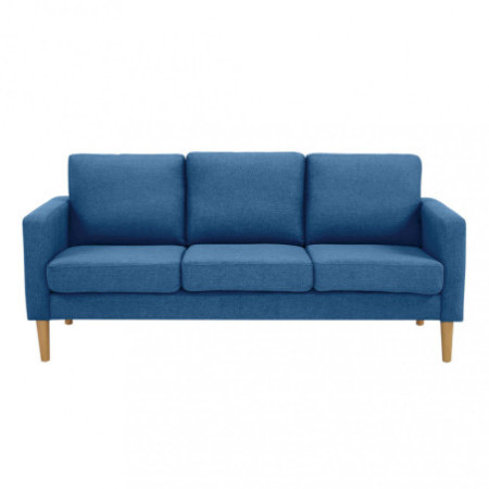 Divano 3 posti BLU struttura in legno