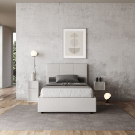 Letto una piazza e mezza similpelle Mika 120×190