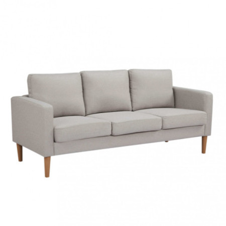 Divano 3 posti BEIGE struttura in legno
