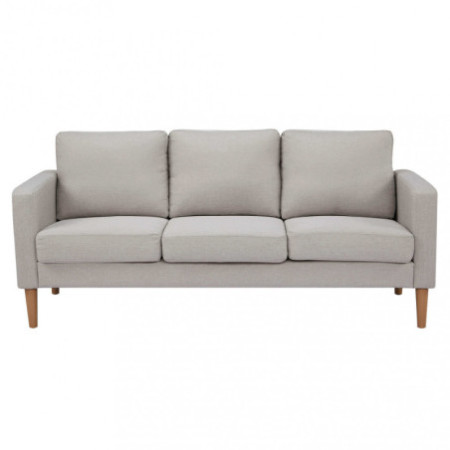 Divano 3 posti BEIGE struttura in legno