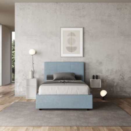 Letto una piazza e mezza microfibra Mika 120×190