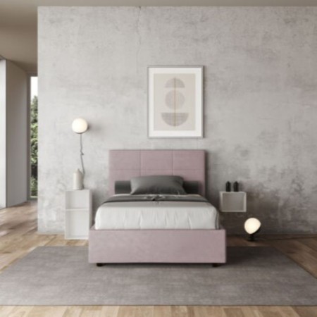Letto una piazza e mezza microfibra Mika 120×190