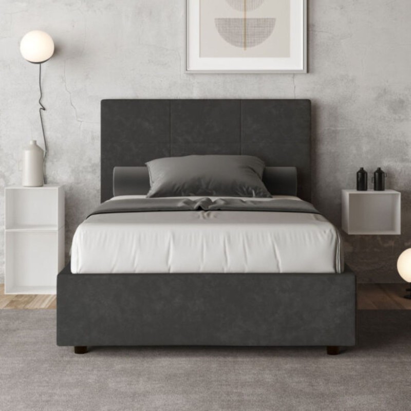 Letto una piazza e mezza microfibra Mika 120×190