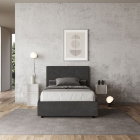Letto una piazza e mezza microfibra Mika 120×190