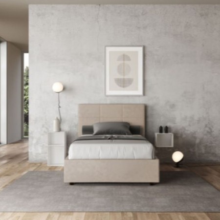 Letto una piazza e mezza microfibra Mika 120×190