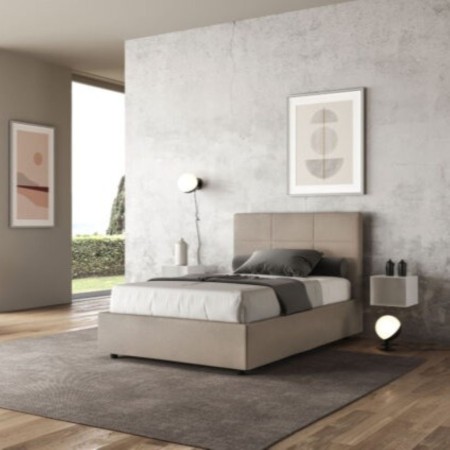 Letto una piazza e mezza microfibra Mika 120×190