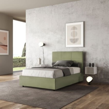 Letto una piazza e mezza microfibra Mika 120×190