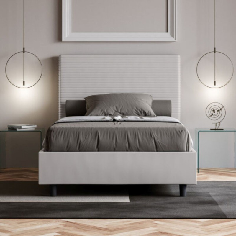 Letto una piazza e mezza similpelle Focus 120×190