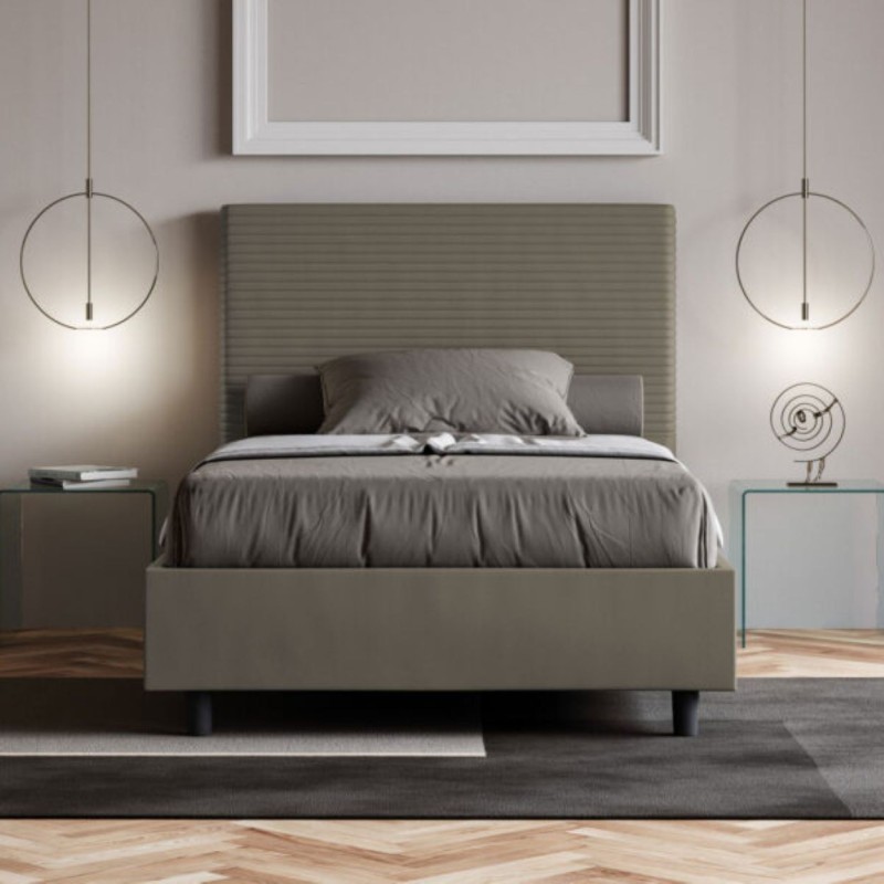 Letto una piazza e mezza similpelle Focus 120×190