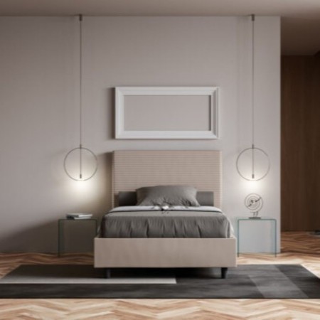 Letto una piazza e mezza similpelle Focus 120×190