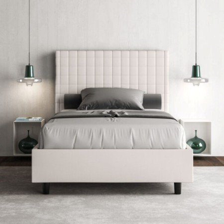 Letto una piazza e mezza similpelle Sunny 120×190