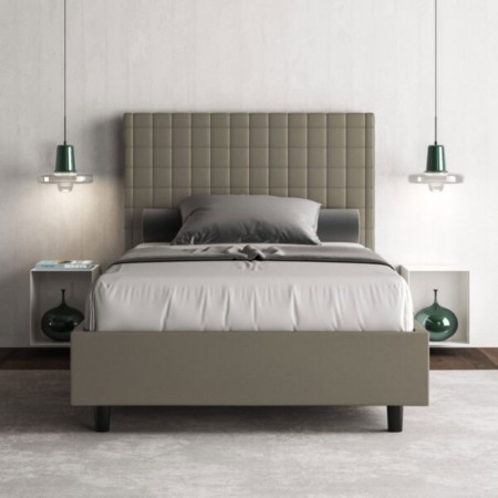 Letto una piazza e mezza similpelle Sunny 120×190