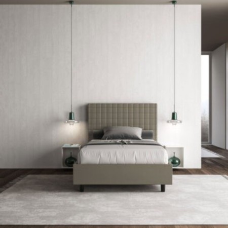 Letto una piazza e mezza similpelle Sunny 120×190