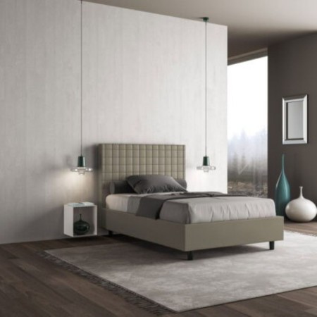 Letto una piazza e mezza similpelle Sunny 120×190