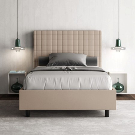 Letto una piazza e mezza similpelle Sunny 120×190