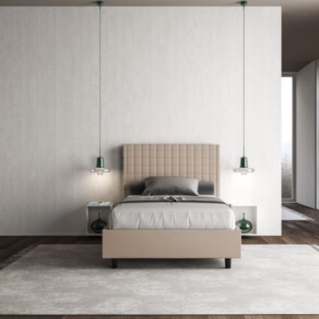 Letto una piazza e mezza similpelle Sunny 120×190