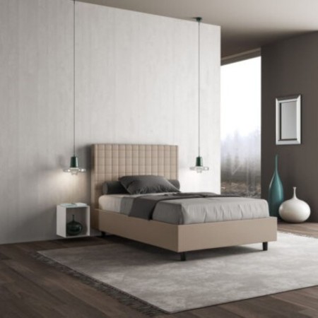 Letto una piazza e mezza similpelle Sunny 120×190