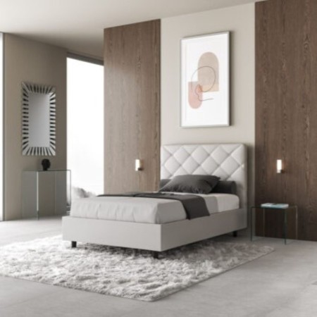 Letto una piazza e mezza similpelle Priya 120×190