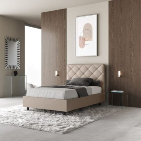 Letto una piazza e mezza similpelle Priya 120×190