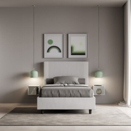 Letto una piazza e mezza similpelle Goya 120×190