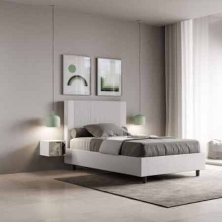 Letto una piazza e mezza similpelle Goya 120×190