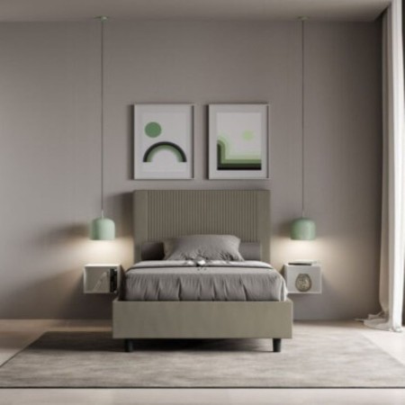 Letto una piazza e mezza similpelle Goya 120×190