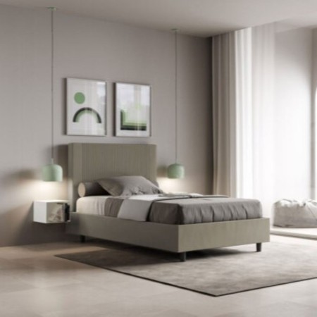 Letto una piazza e mezza similpelle Goya 120×190