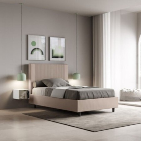 Letto una piazza e mezza similpelle Goya 120×190