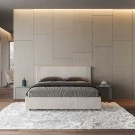 Letto matrimoniale tessuto Rosal 160×190