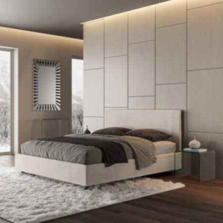 Letto matrimoniale tessuto Rosal 160×190