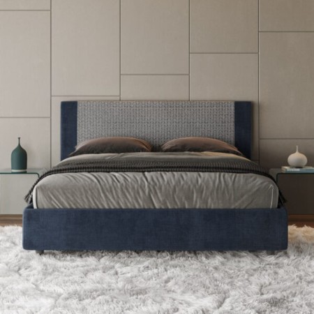 Letto matrimoniale tessuto Rosal 160×190